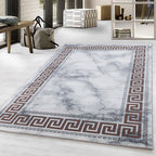 Modern Rug - Marble Edge Grey/Brown