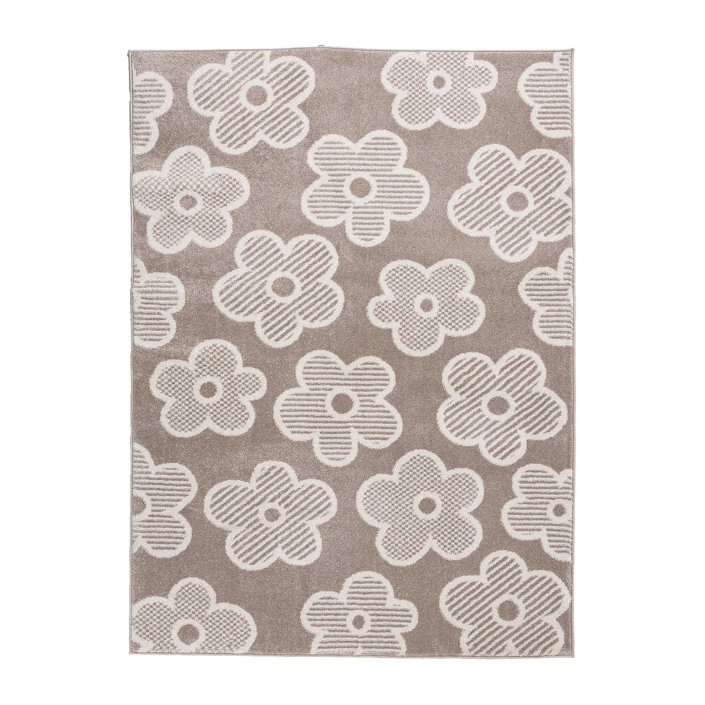 Kids Room Rug - Bowie Flower Taupe