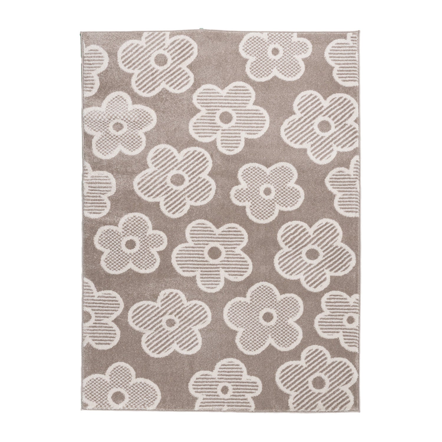 Kids Room Rug - Bowie Flower Taupe