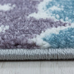 Children's floor rug - Lucy Clouds Gray