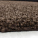 Round High-pile Floor Rug - Life Brown