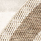 Round Jute Outdoor Rug - Nomad Edge Cream