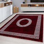 Modern floor rug - Plus Red 8009