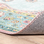 Vintage Rug - Lily Medallion Light Blue