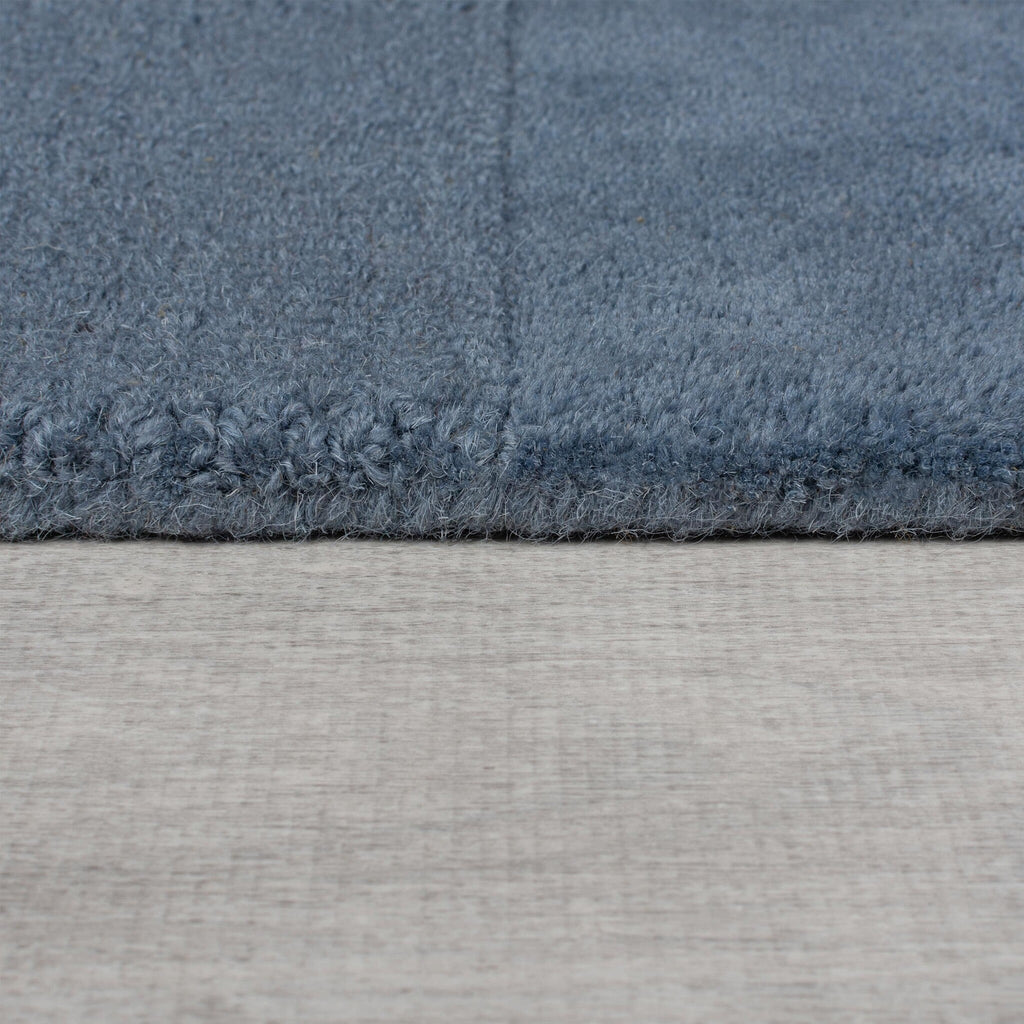 Luxury floor rug - Xeano checkerboard Blue