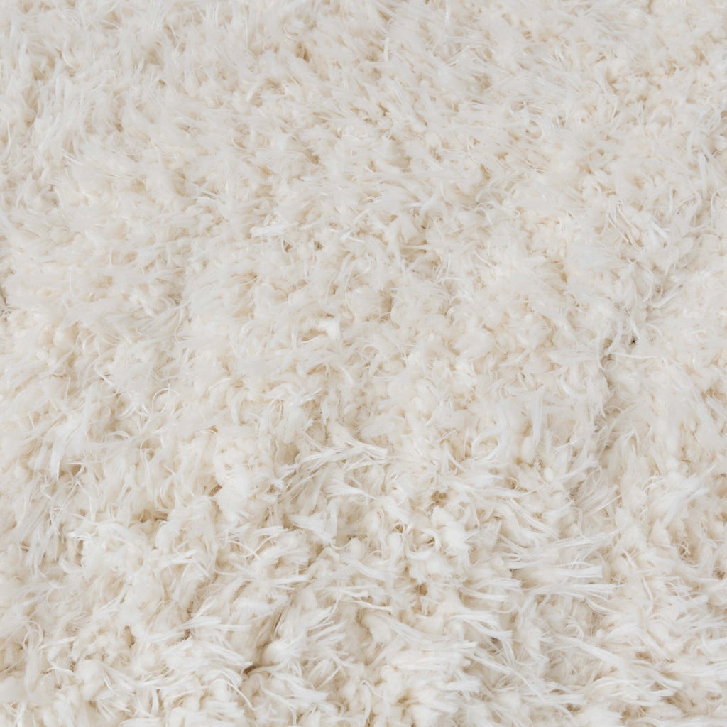 Shaggy Rug - Blaze Cream/White