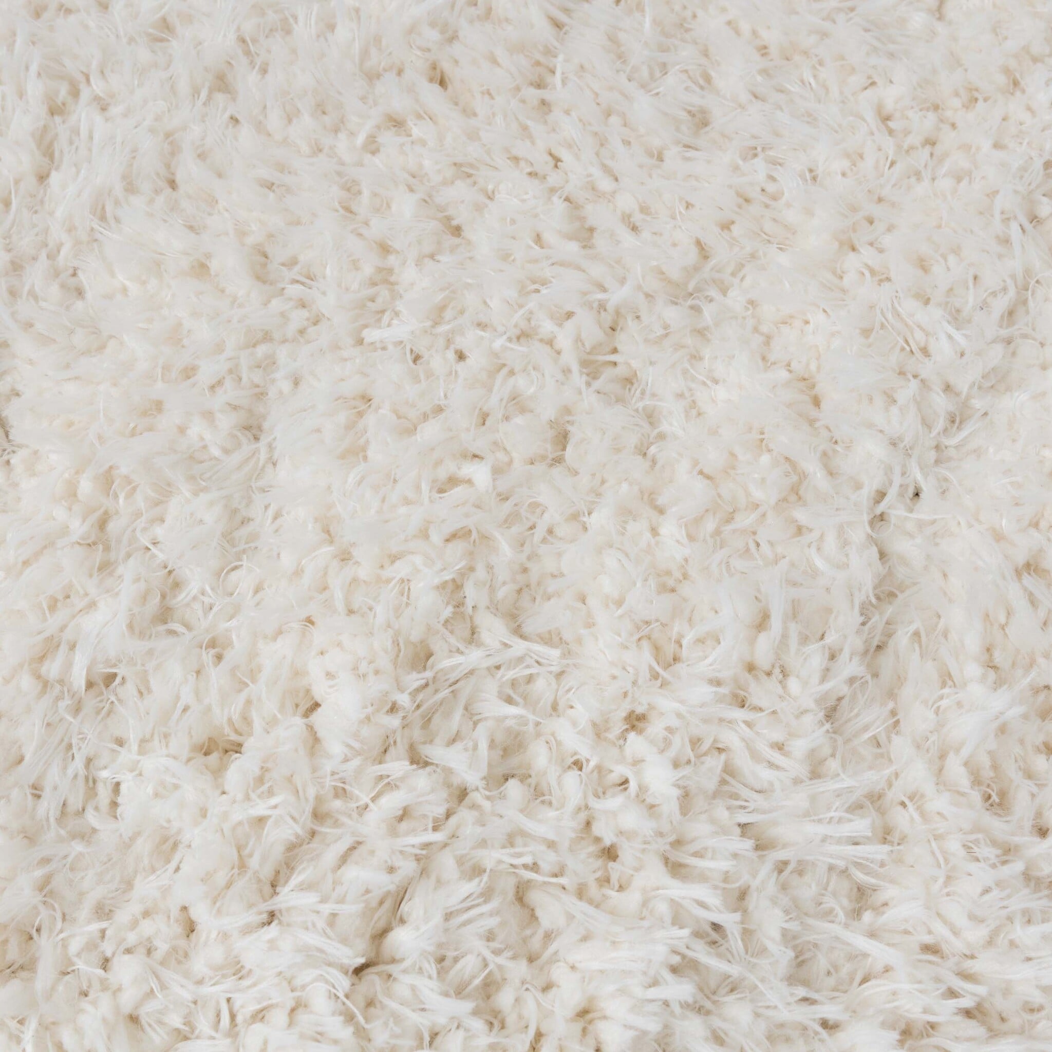 Shaggy Rug - Blaze Cream/White