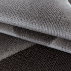 Modern floor rug - Streaky Lines Brown
