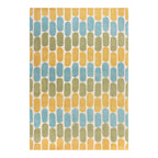Modern floor rug - Rado Fossil Green/Yellow