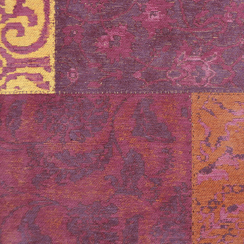 Patchwork floor rug - Delany Red