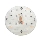 Round Baby Play Mat - Noa Aztec Cream