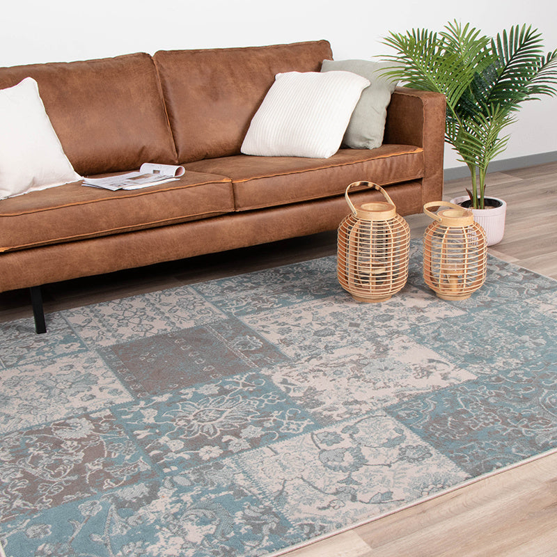 Patchwork Rug - Miracle Gray/Blue