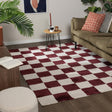 Checkerboard rug - Blox Red