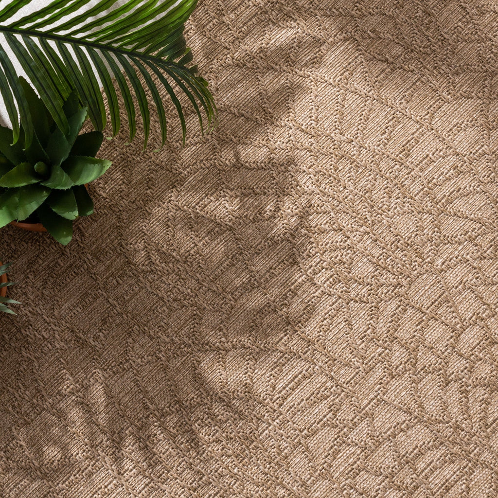 Indoor Outdoor Rug - Dunes Mandala Brown