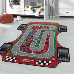 Play Mat - Pleun Race Track Red