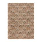 Jute floor rug - Amilio Floral Natural
