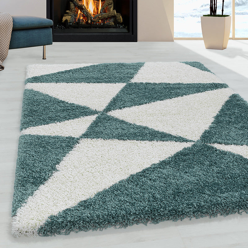 High pile floor rug - Tuggy Blue