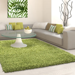 High-pile floor rug - Life Green