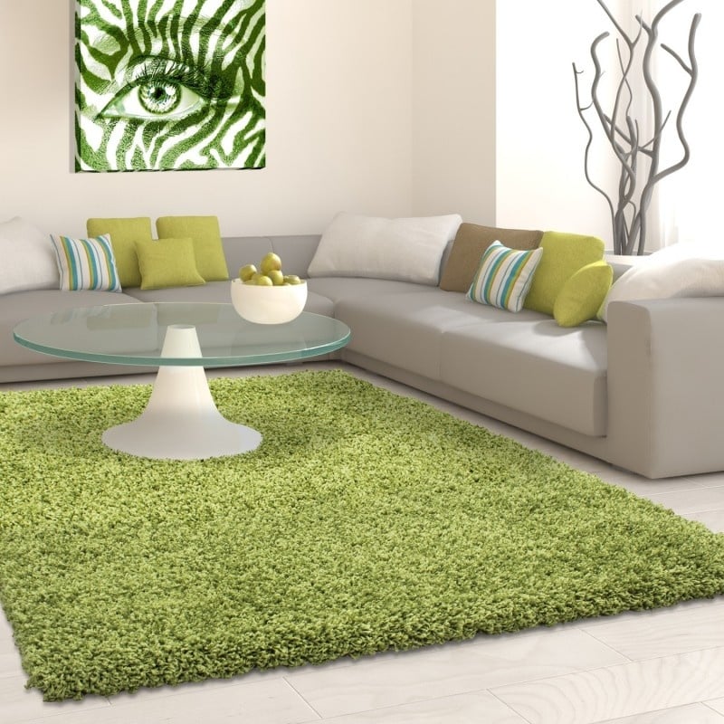 High-pile floor rug - Life Green