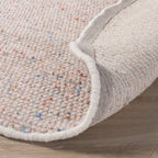 Round Wool Rug - Feline Pastel