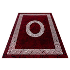 Modern floor rug - Plus Red 8009