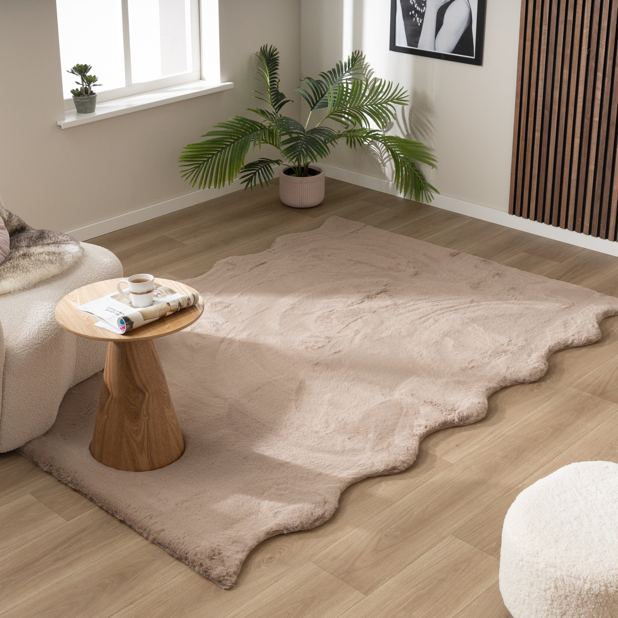 Soft High Pile Rug - Comfy Supreme Wavy Taupe