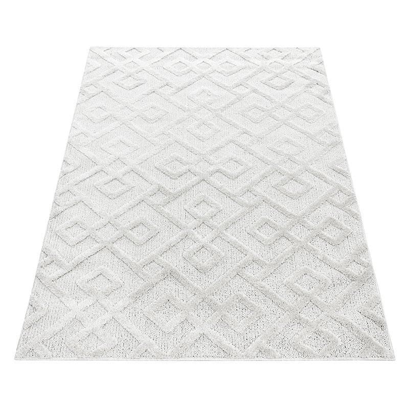 Scandinavian Area Rug - Pitea Pattern Cream