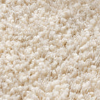 Round shaggy rug - Yves Cream