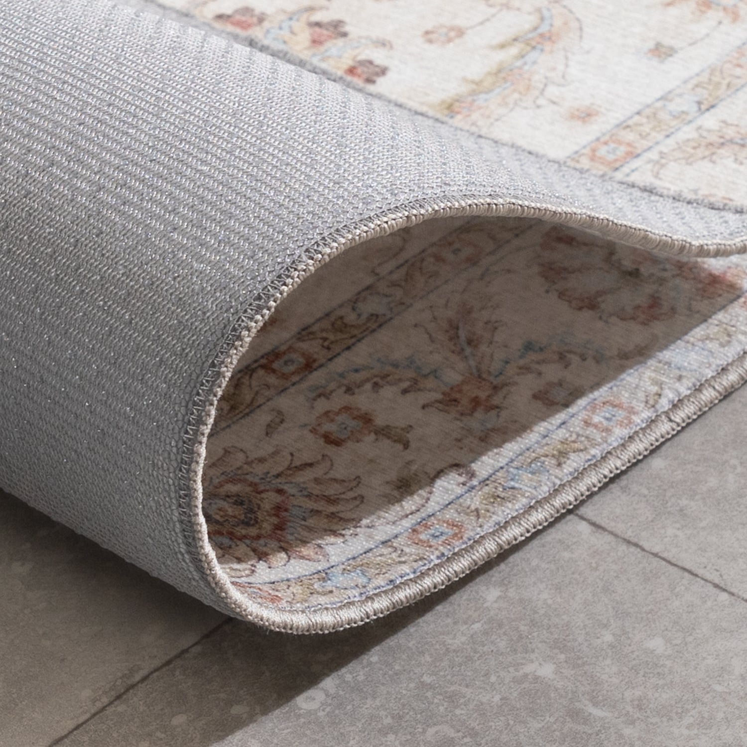 Washable Runner - Domingo Oriental White
