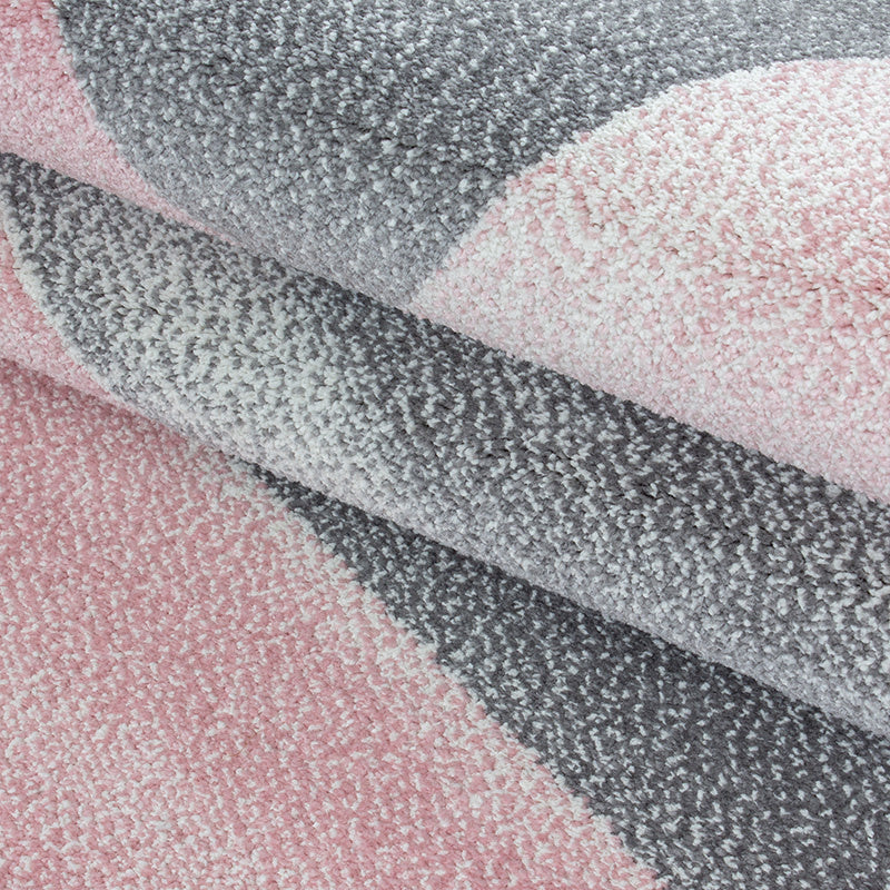 Modern floor rug - Brick Pink 1130