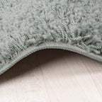 High Pile Rug - Solid Blue/Green