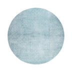Round washable rug - Clean Light Blue