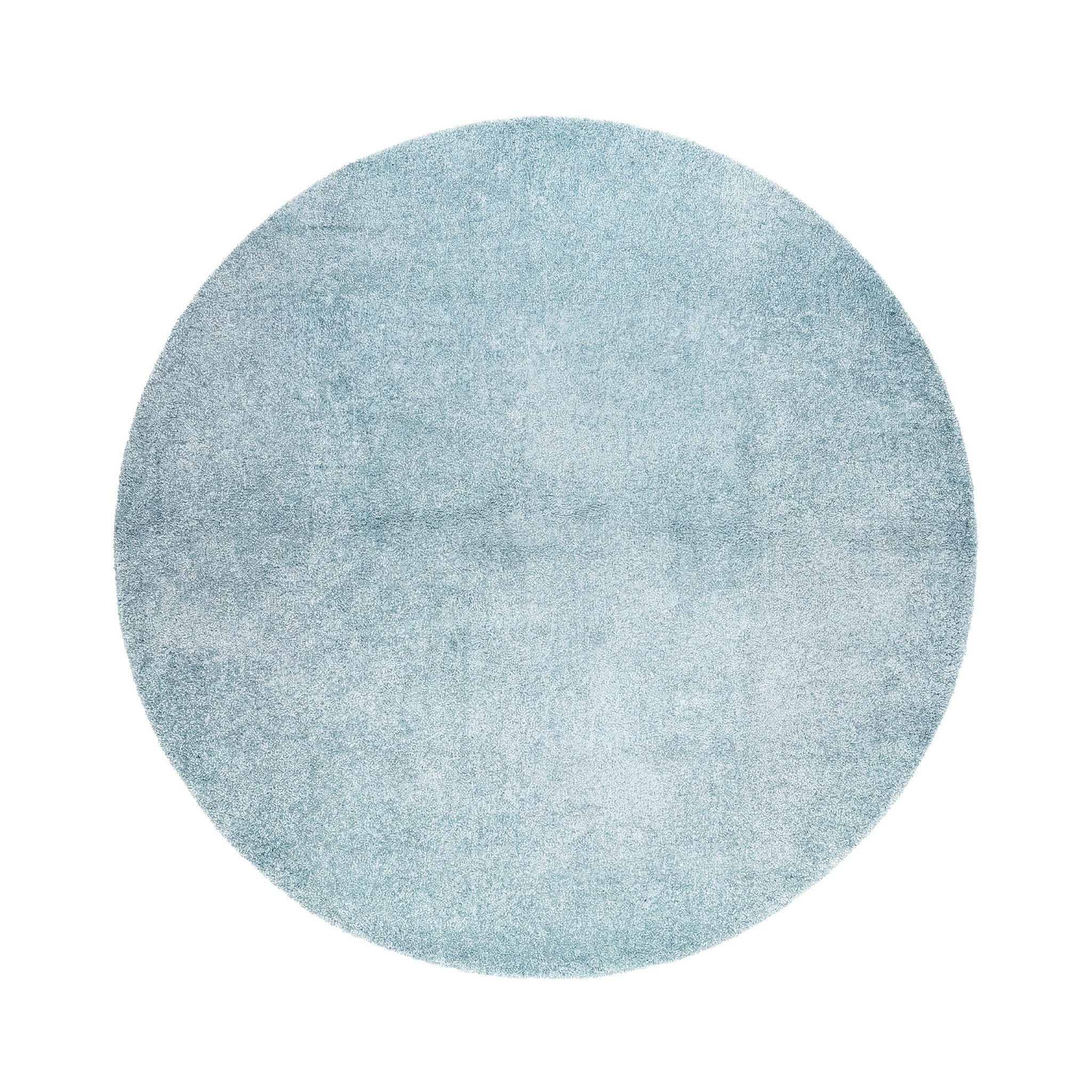Round washable rug - Clean Light Blue