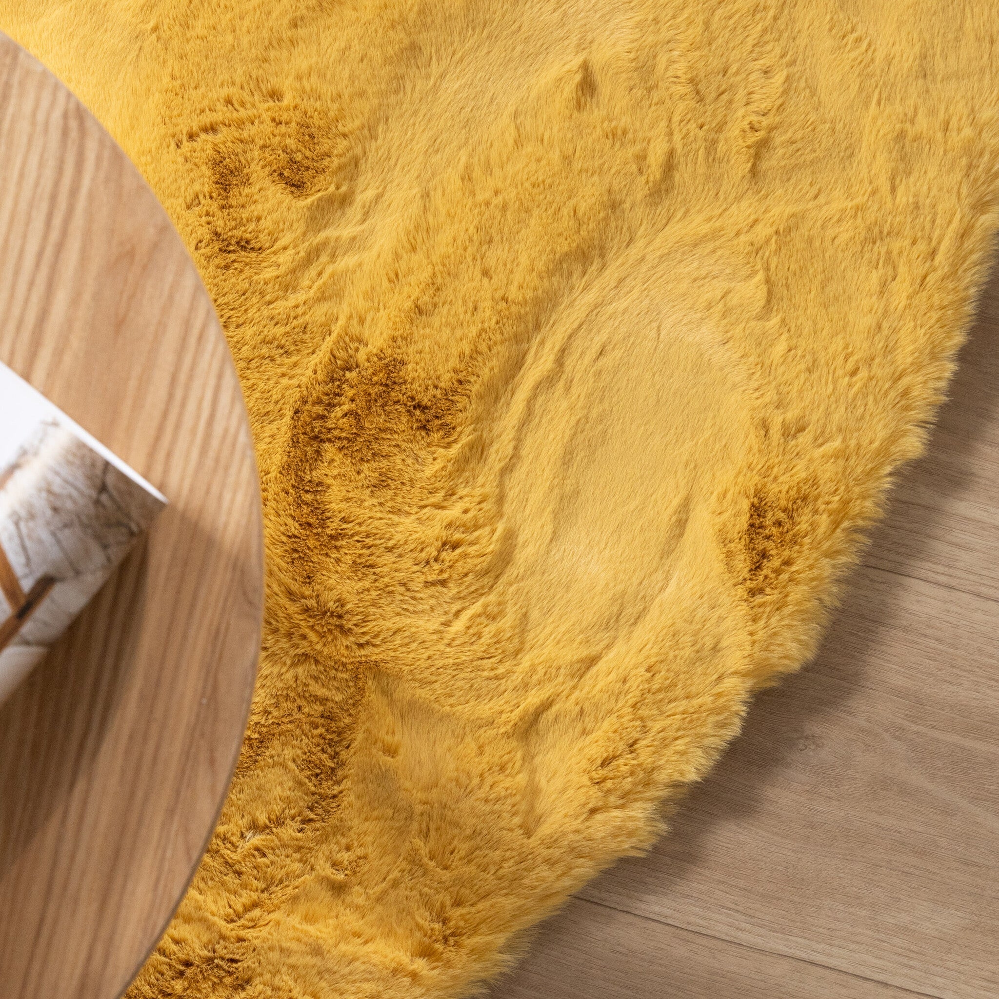 Round High Pile Rug - Comfy Supreme Yellow