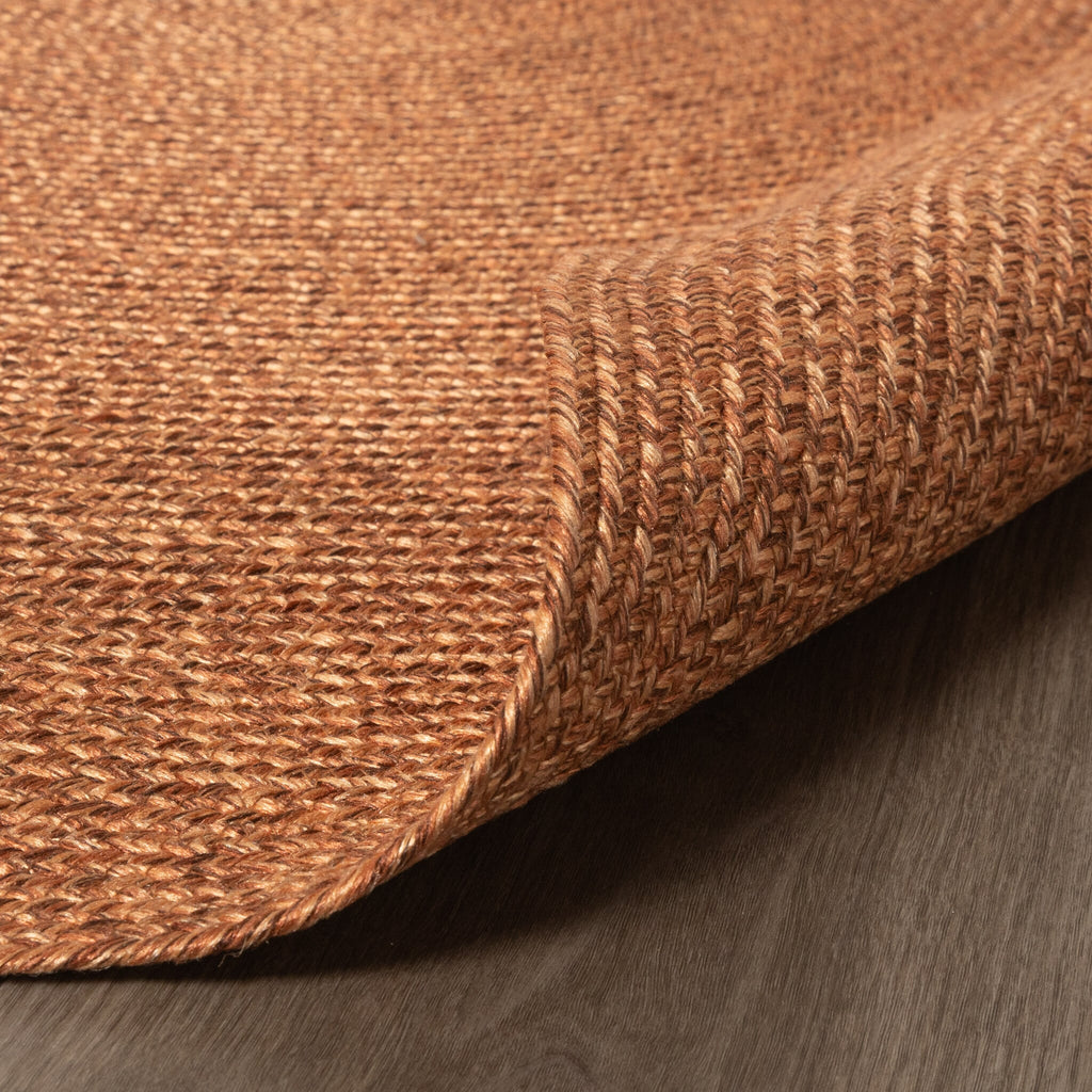 Round Indoor Outdoor Rug - Bali Terracotta
