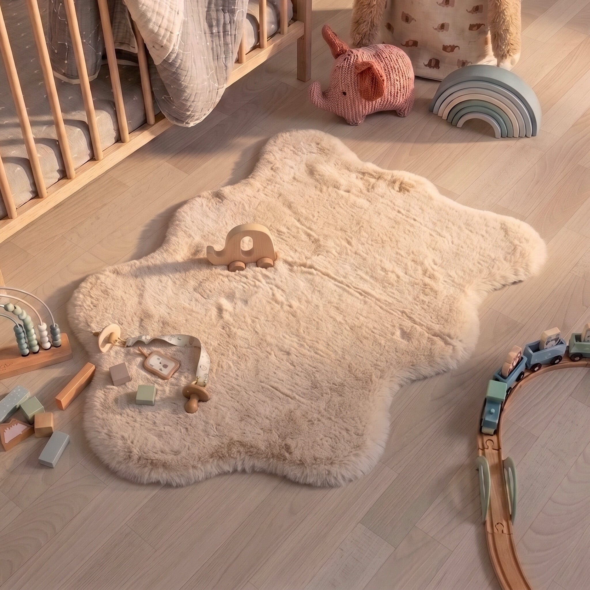 Kids Rug - Huggy Sheep Cream