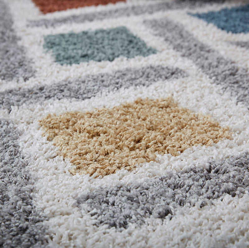 High-pile floor rug - Alano Sketch Multicolor