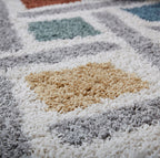 High-pile floor rug - Alano Sketch Multicolor