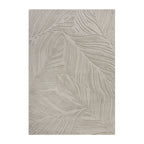 Modern floor rug - Solacio Leaves Grey