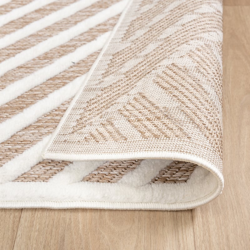 Modern Rug - Nori Lines White/Taupe