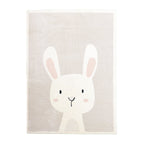 Washable Kids Rug- - Simba Bunny White