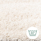 Washable High-Pile Rug - Tidy White