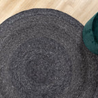 Round Wool Rug - Wise Anthracite