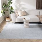 Sustainable Low-Pile Rug - Lykke Light Blue