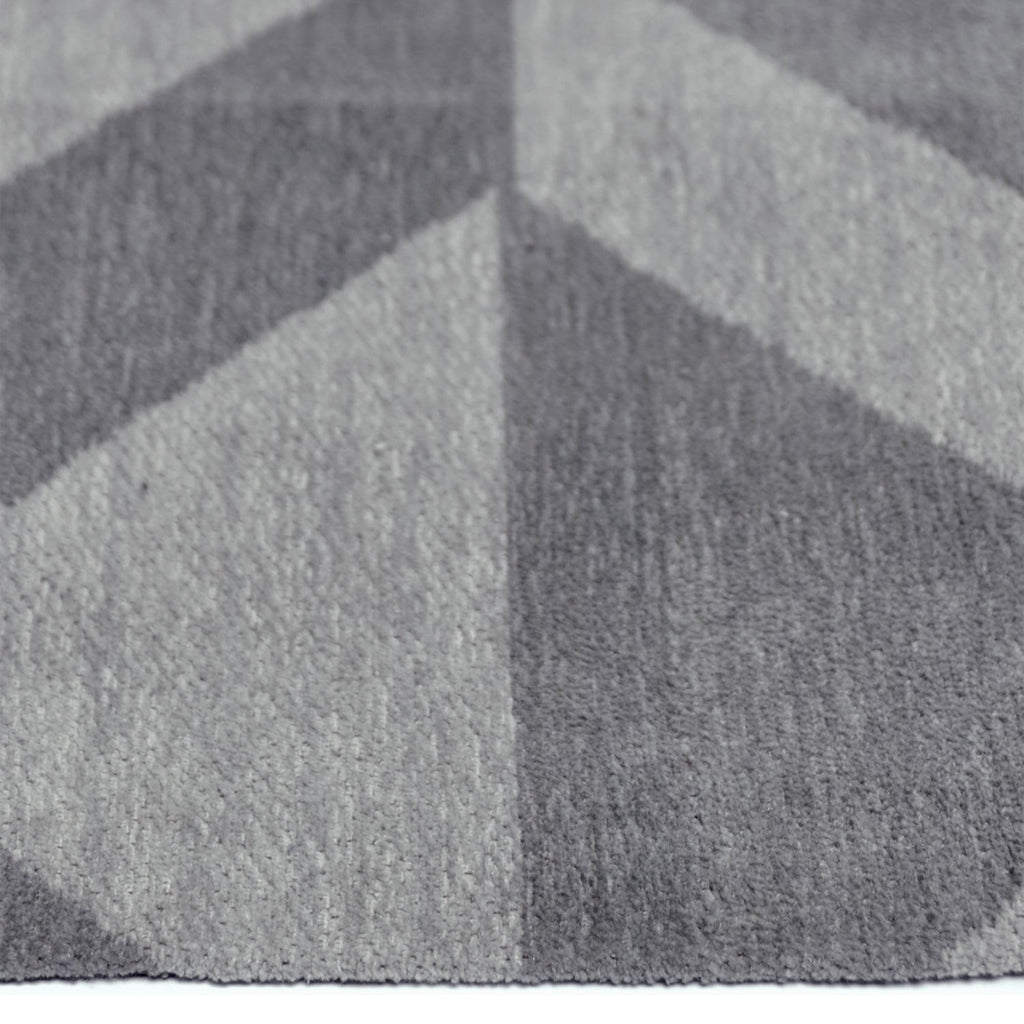 Geometric floor rug - Colette Grey