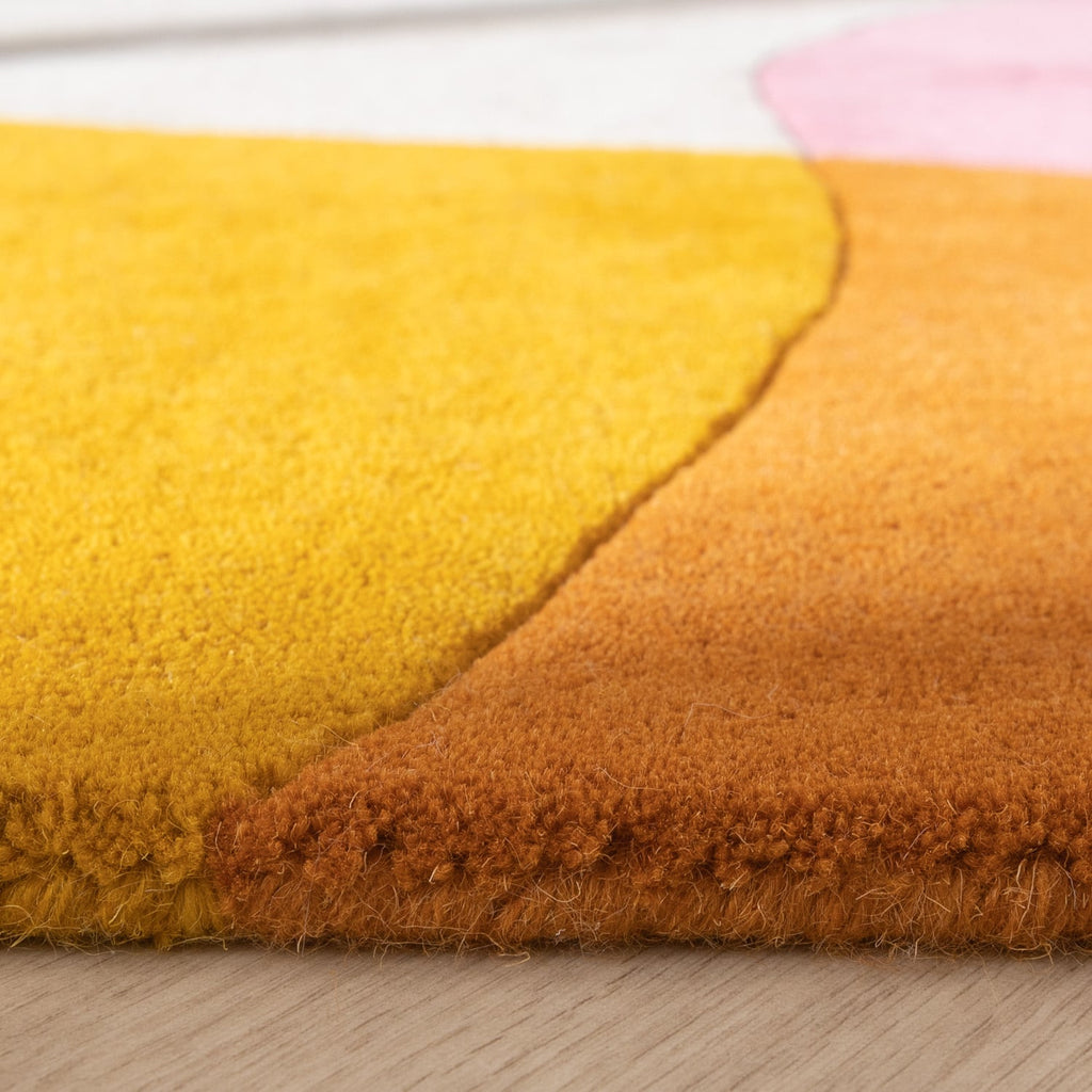 Wool Abstract Rug - Clarice Multicolour