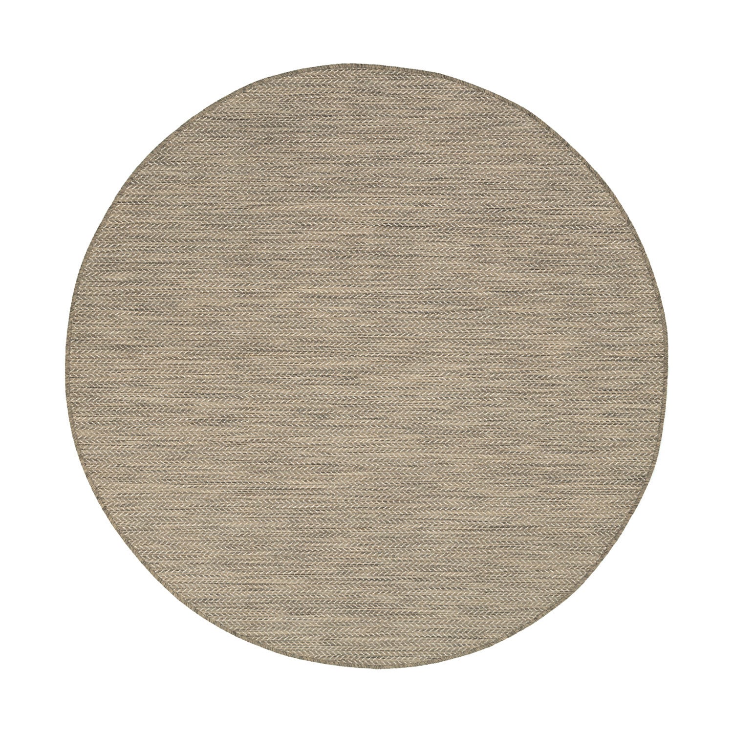 Round Outdoor Rug - Malta Arrow Natural