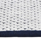 Double-sided wool rug - Toulon Blue/White