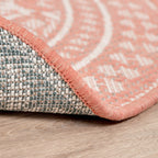 Round Outdoor Rug - Summer Oriental Pink