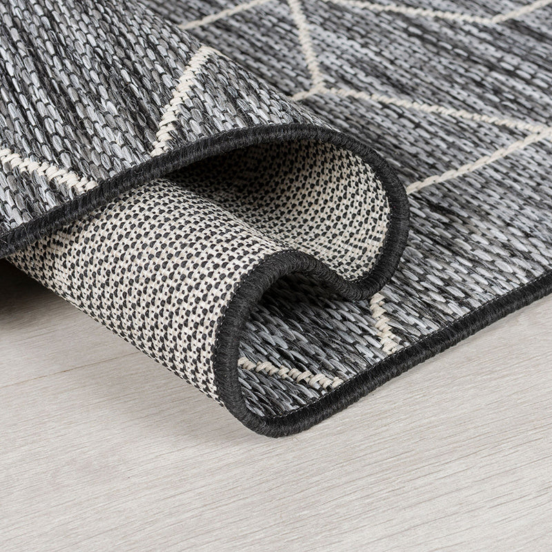 Modern balcony rug - Liparo Napoli Black